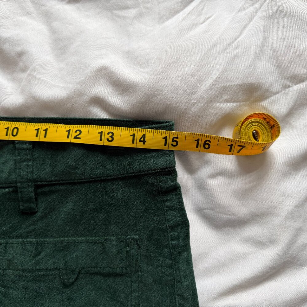 J Crew Billie Demi-boot Crop Jean Green Velvet 29 - Picture 7 of 9
